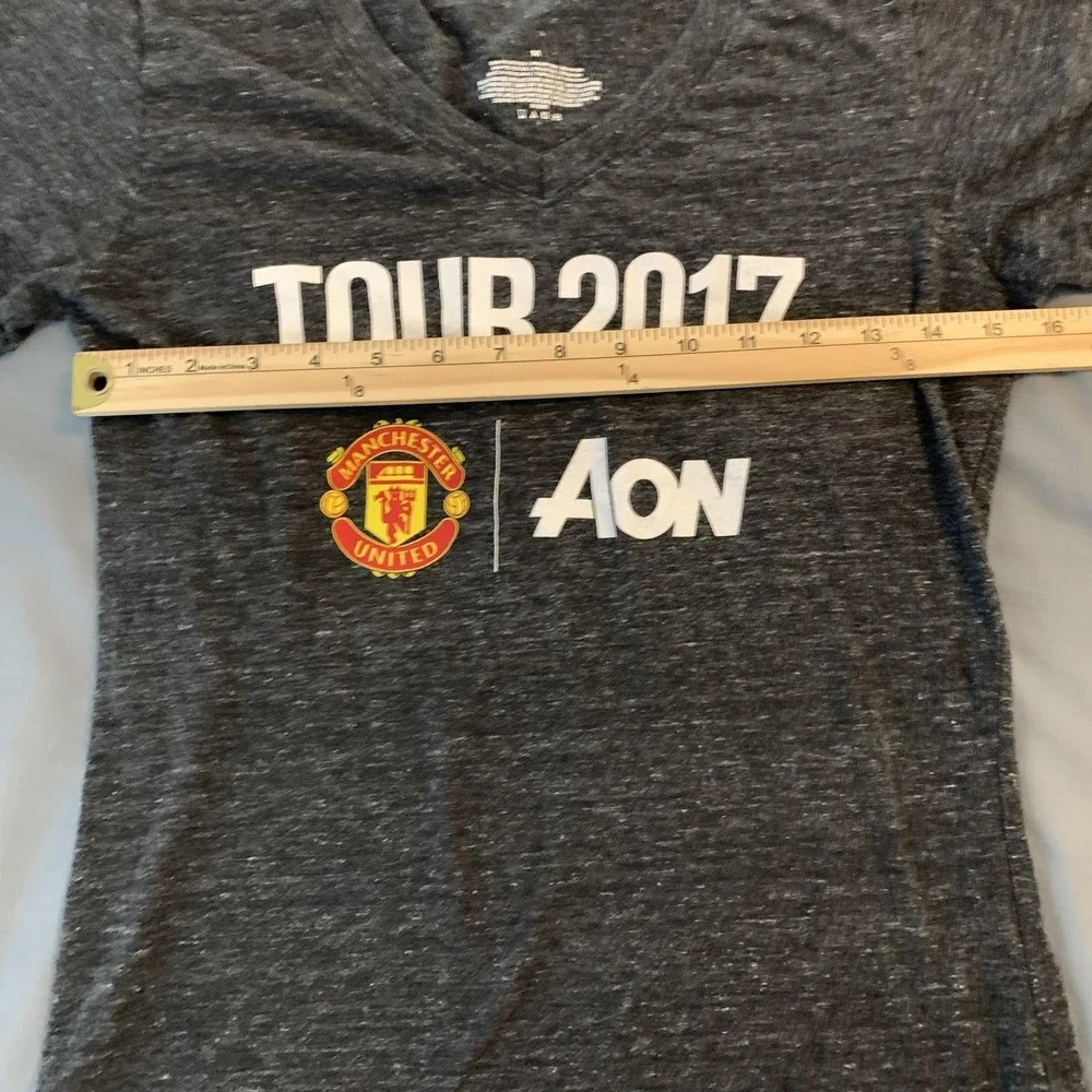 Manchester United Shirt Womens‎ Medium Red Gray EPL Soccer Adidas Lot 2